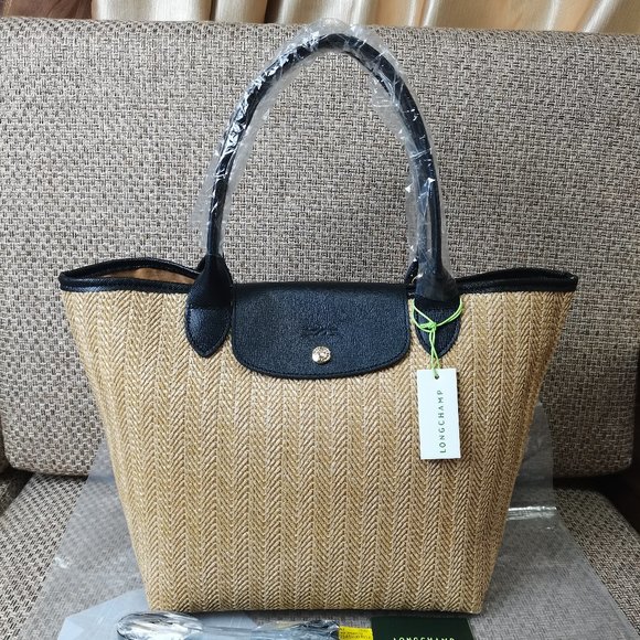 Longchamp Bags Longchamp Le Pliage Paille Tote Shoulder Bag Crossbody Bag Poshmark